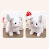 1 Set Kids Electronic Plush Dog Toy Walking Interactive Puppy Rabbit Cat Plushie Toy Toddlers Boys Girls Educational Simulation Animal Toy