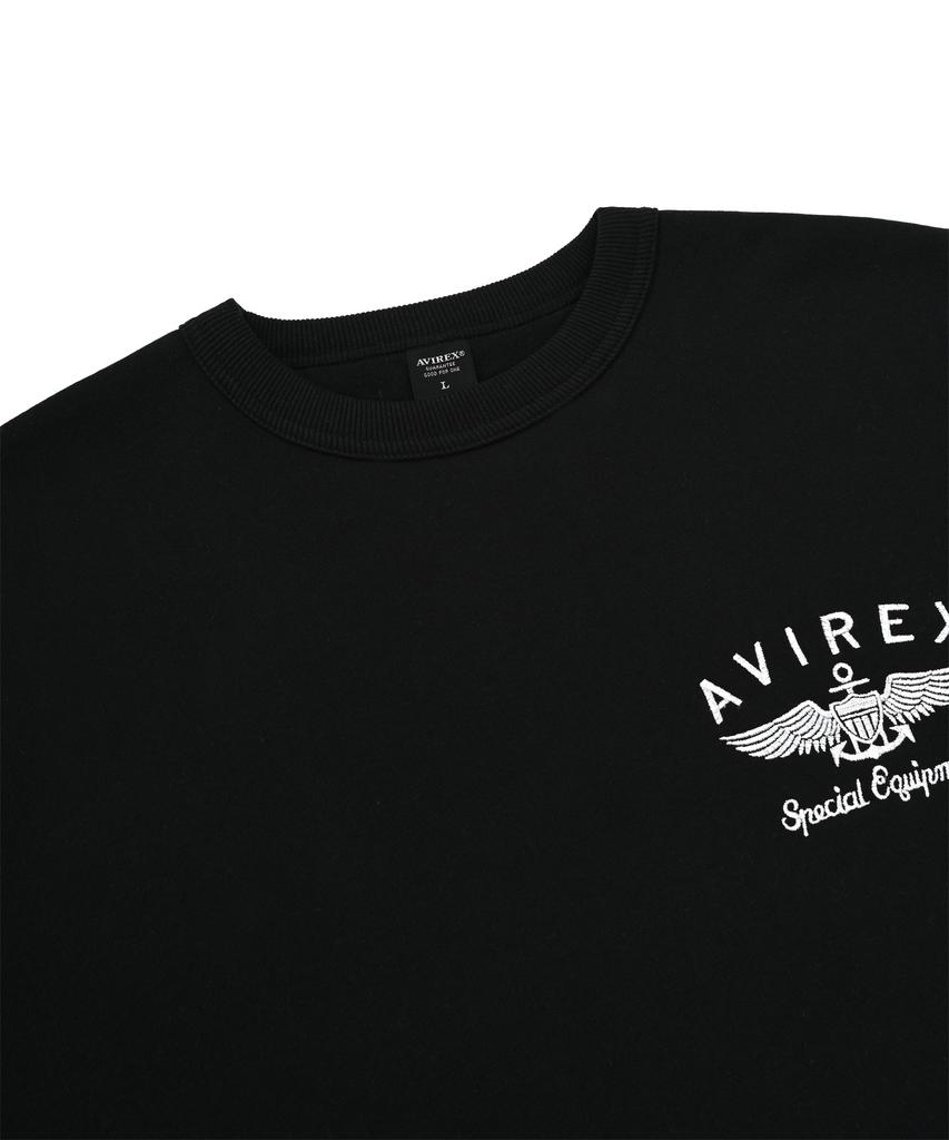Abilegseu Varsity Logo Crewneck Sweatshirt / Black 7833932007