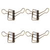50 Pezzi Clip per Raccoglitore 32mm Metallo Forte Forza di Serraggio Clip Vuote per Raccoglitore Carta per Ufficio Scuola