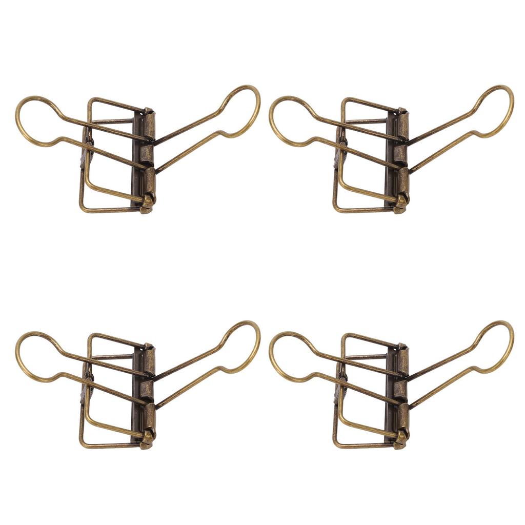 50 Pezzi Clip per Raccoglitore 32mm Metallo Forte Forza di Serraggio Clip Vuote per Raccoglitore Carta per Ufficio Scuola