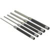 5pcs Pin Punch 8in Long Carbon Steel Pin Punch Set Removing Repair Tool For Jewelers Watchmaker Engineers Carpenters