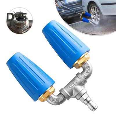 360-stupňová rotačná turbo dýza 4-6 GPM 4000 PSI Jednoduchá inštalácia Rýchlospojka Duálna turbo dýza Príslušenstvo pre vysokotlakový čistič