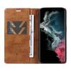 YIKATU YK-006 For Samsung Galaxy S22 Ultra 5G Leather Case Wallet Magnetic Closing Phone Cover