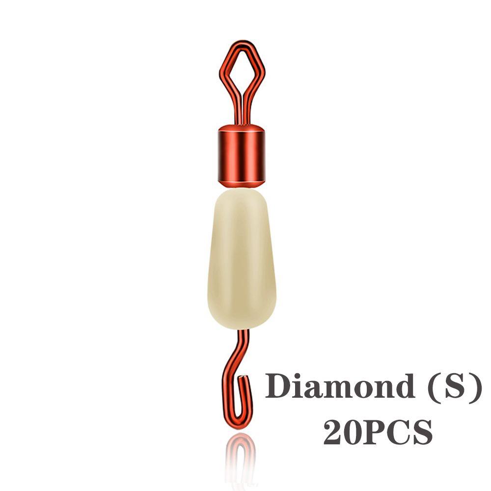 

Quick Pin Connector Tackle Accessories Swivel Ring Splayed Buckle Hooked Snap Fishing Connector S-Diamond