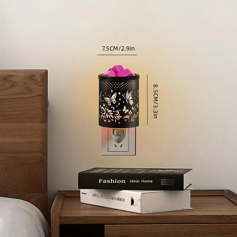 1 PCS U.S. Plug-In Wax Melter - Plug-In Wall Mounted Glass Wax Melter for Home, Office Decor and Plug-In Scented Candle Warmers