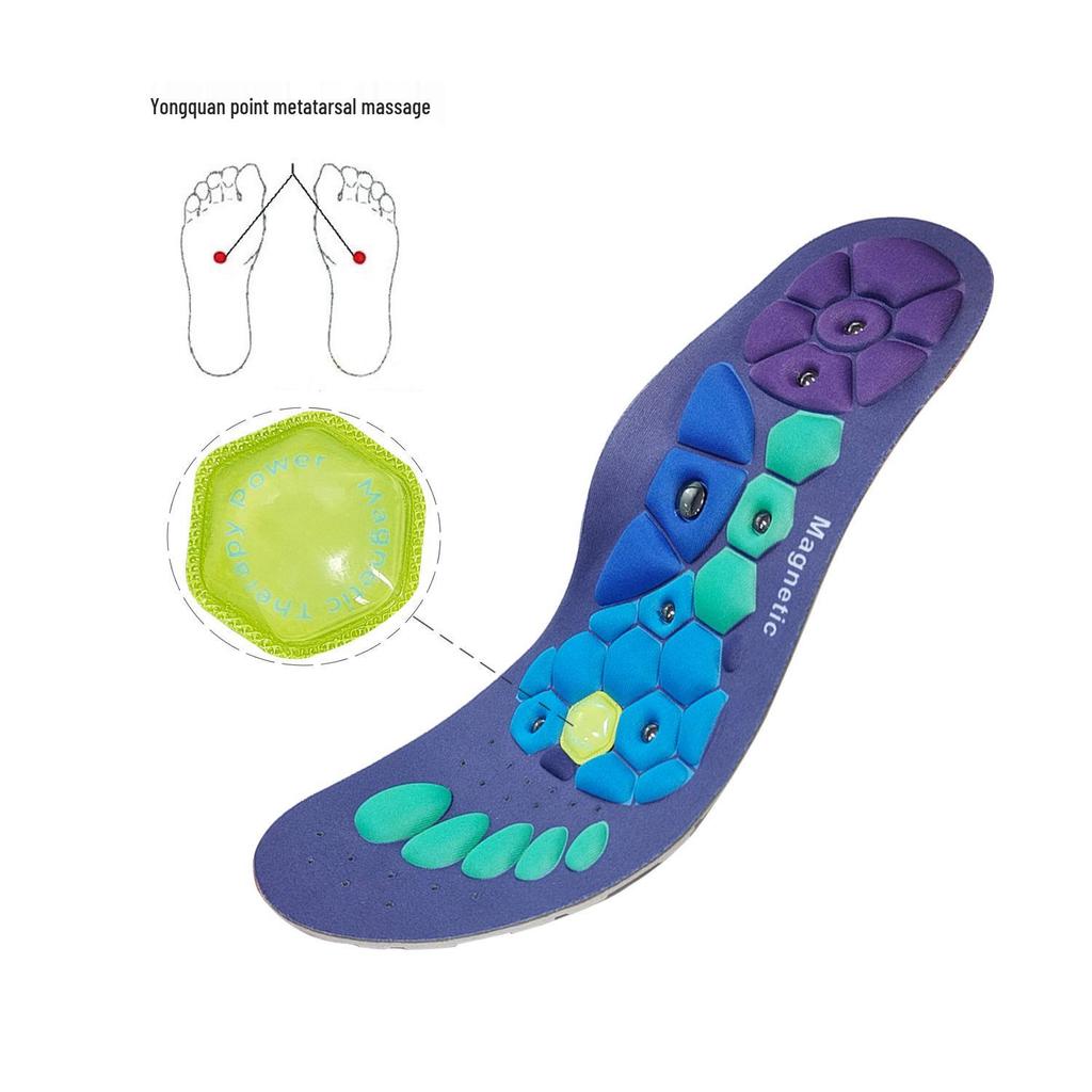 Magnetic Therapy Massage Insoles, Cut-to-Fit, Sweat-Absorbent, Breathable, Unisex