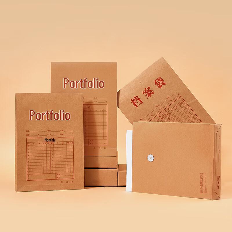 A4 Kraft Paper Archive File Bags