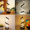 Lampe de Nuit LED Moderne en Spirale Lampe de Bureau Dimmable Lampe de Chevet Salon Lampe de Table de Chevet Bureau d'Étude Décoration de Chambre à Coucher