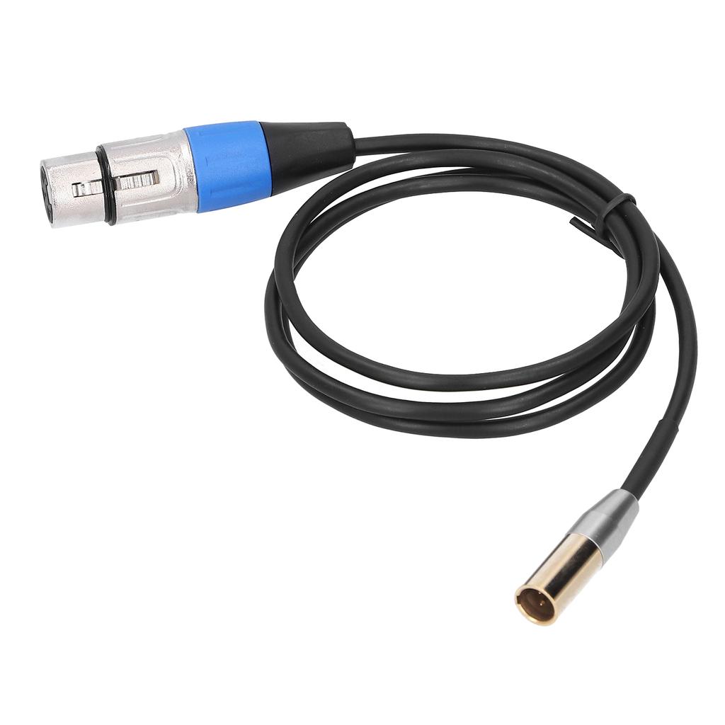3Pin Audio Cable Mini Male To XLR Female Zinc Alloy Housing Copper Shell Line Supplies1Meter