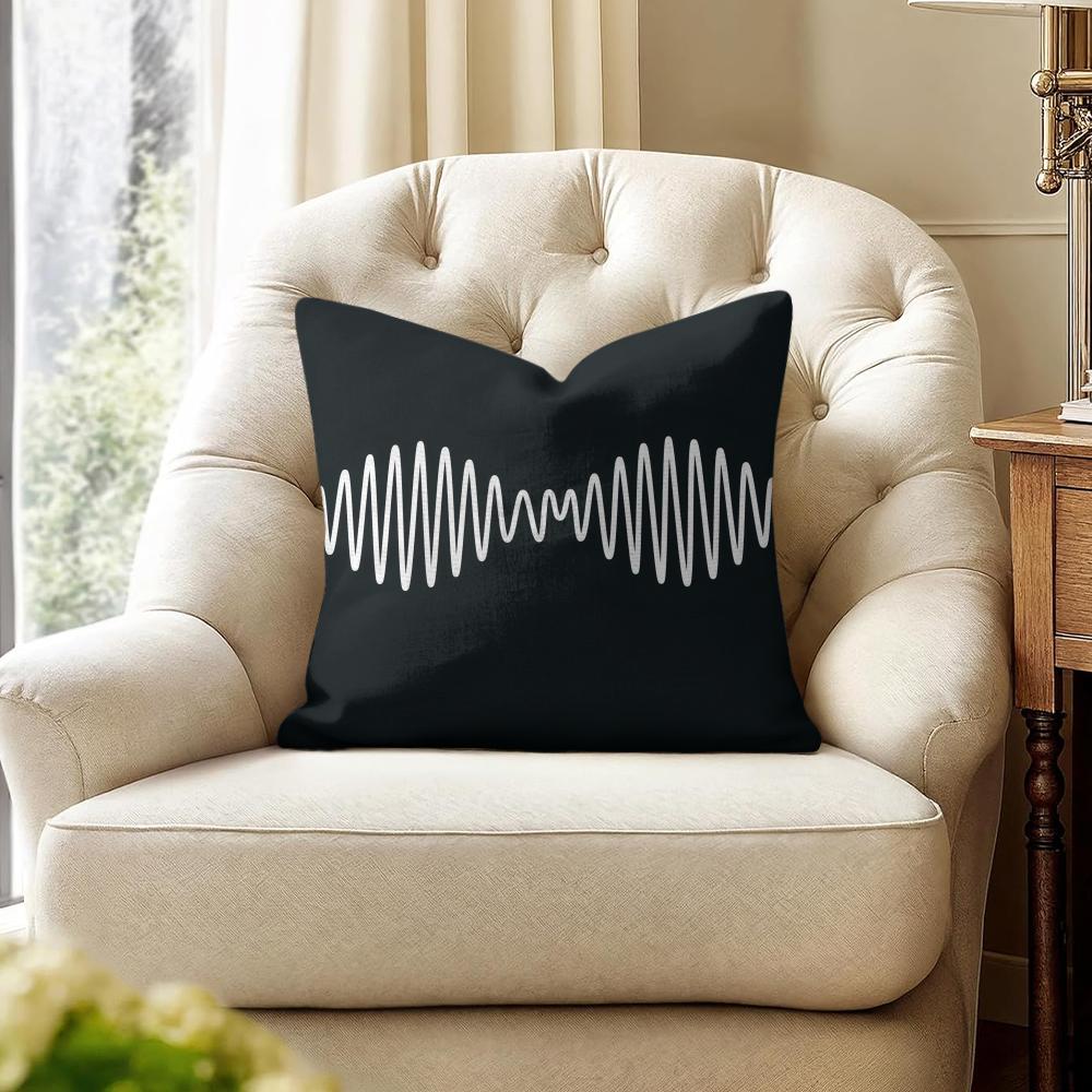 A-Arctic M-Monkeys Band Cushion Cover Natural Linen Organic Fabric Double-Sided Printing Sofa Home Decor Gift Pillow Cover