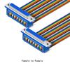 DI DB37 Pin Ribbon Cable DI-37P Male Female Flat DR37P COM Connector Line
