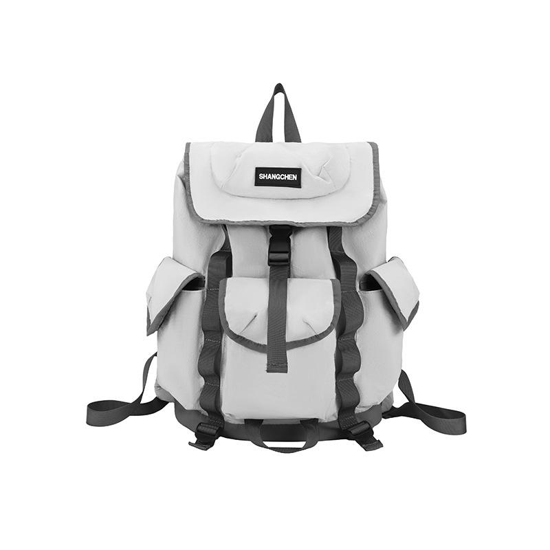 Schoolbag Japanese trendy brand backpack women's leisure travel backpack college student high school student schoolbag simple and lightweight computer
