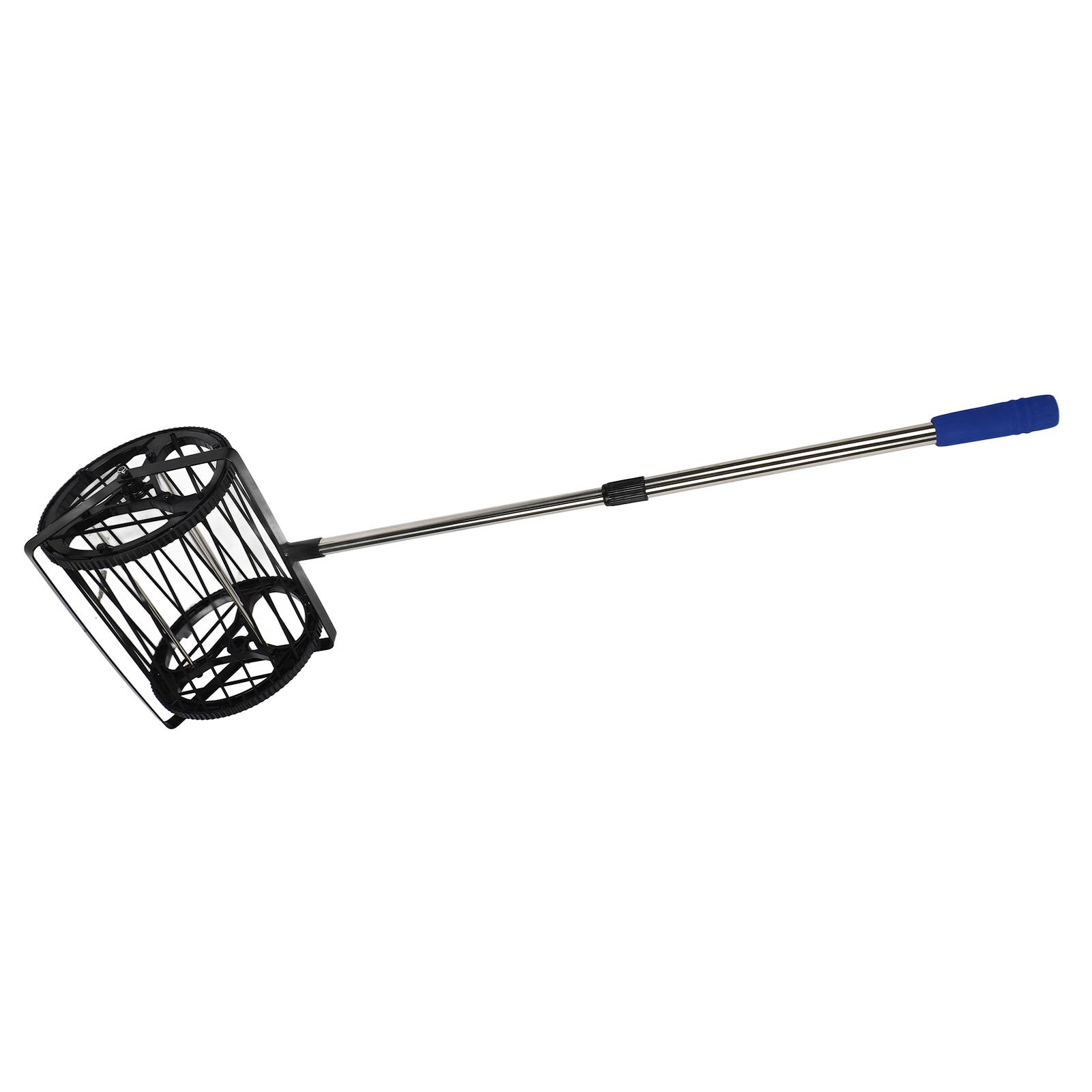 Shoemst 125 Balls Capacity Table Tennis Balls Retriever Collector Pingpong Ball Picker Table Tennis Ball Hopper Roller Table