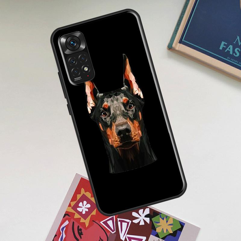 Animals Doberman Dog Case For Xiaomi Redmi Note 14 13 12 11 9 10 15 Pro Plus Redmi 15 15C 14C 13C 12C 10C Cover