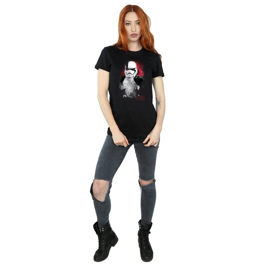 Star Wars Womens/Ladies The Last Jedi Stormtrooper Brushed Cotton Boyfriend T-Shirt