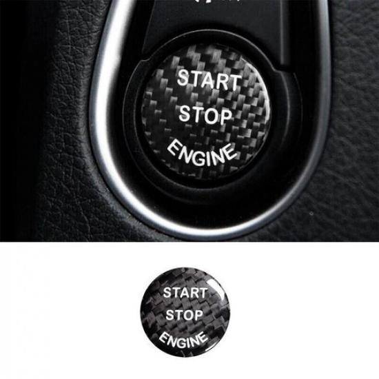 For BMW X3 F25 X4 2011-2017 Real Carbon Fiber One-Button Start Switch Cover Trim