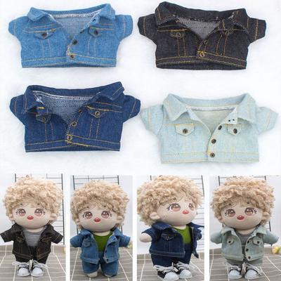 Jeans Coat Tops 15cm/20cm Doll Jeans Fashion Cotton Jacket Jeans Clothes 15cm/20cm Doll Clothes