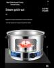 Commercial Three-Hole Steamer for Xiaolongbao, Dumplings, Buns, and Breakfast Shop Use