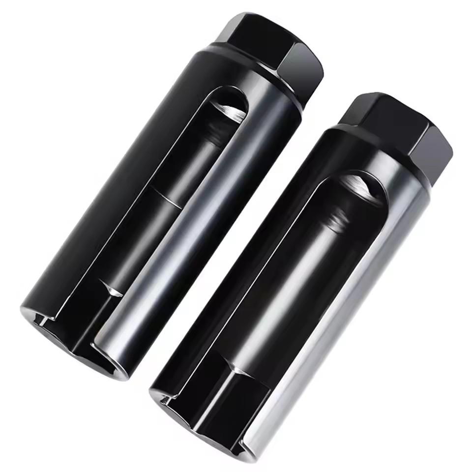 Narrow Offset Mouth Oxygen Sensor Socket European Style 22mm/21MM Sensing Drive Socket Wrench Car Tools Black Car Parts