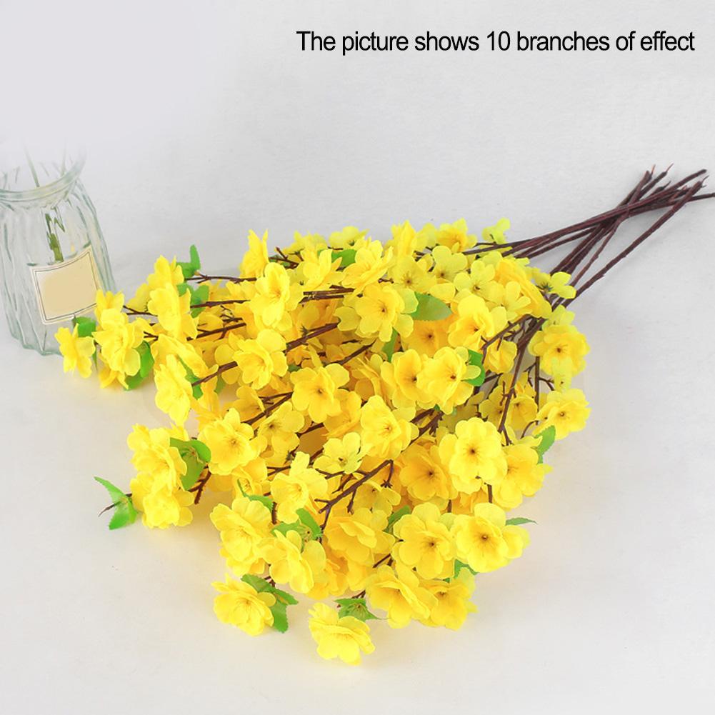 Peach Artificial Flowers Bouquet For Garden Party Wedding Marriage Decoration Home Room Decor Fake Flowers Table Vase Ornament