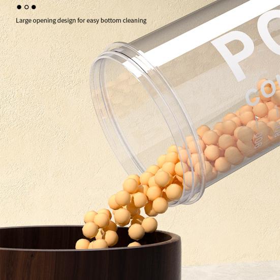 Yousheng Transparent Grain Canister Kitchen Sealed Jar Food-Grade Airtight Storage Container Pantry Organizer for Snacks Dried Foods Tea