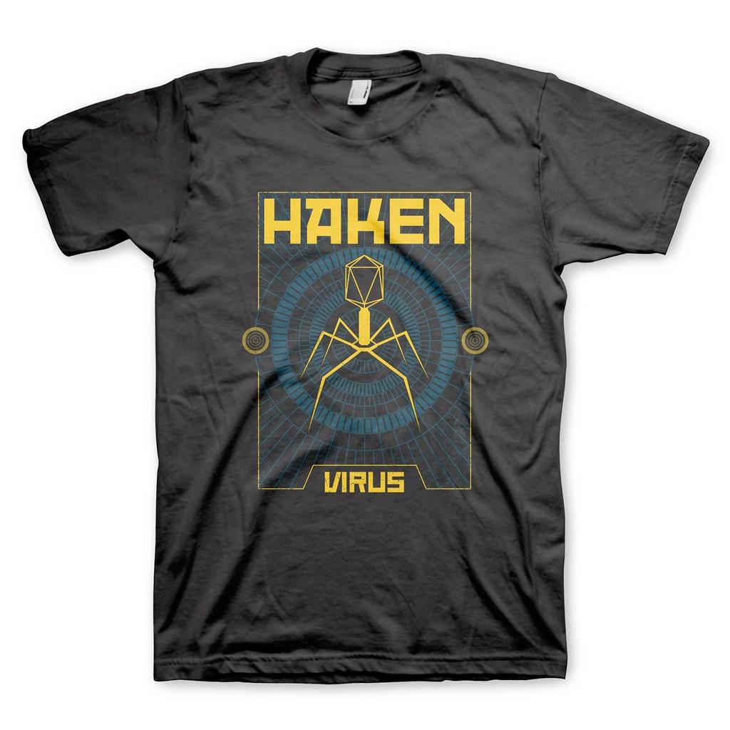 Mens Haken Virus T-shirt Large Black