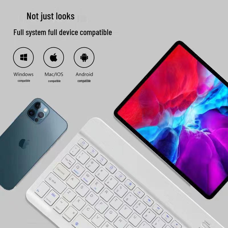 Portable Silent Bluetooth Keyboard for Tablets