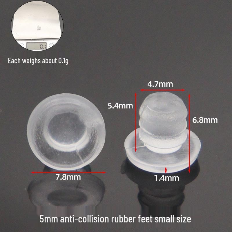 

Clear PVC Anti-Collision Rubber Plug - Silent, Soft, Embedded Type