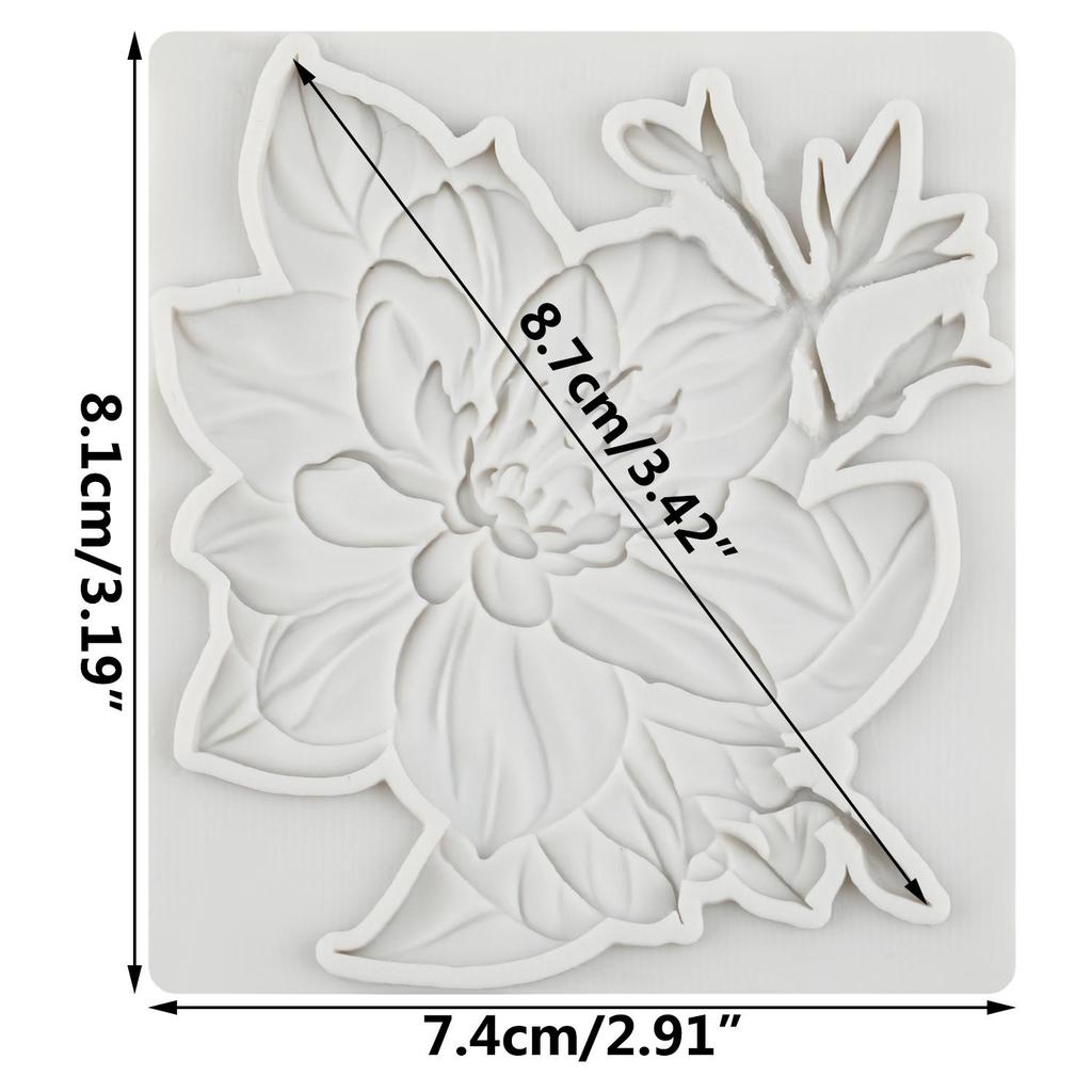 Flower Silicone Molds Lily Flower Fondant Mold Cake Decorating Tools Cupcake Topper Candy Chocolate Gumpaste Mold