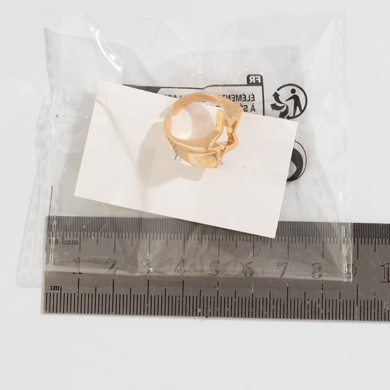 Fashionable Geometric Star Adjustable Finger Rings Jewelry Vintage Aesthetics Y2k Accessories Party Rings Jewelry Charm