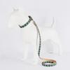 Soft Leather Pet Collar and Leash Set Luxury Snakeskin Pattern Dog Collar Traction Rope Outdoor Adjustable Walking Pet Leash
