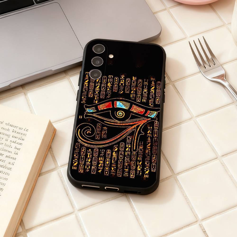 Egyptian Eye Of Horus Phone Case For Samsung Galaxy A73,A72,A71,A70,A53,A52,A51,Others Soft Black Shell