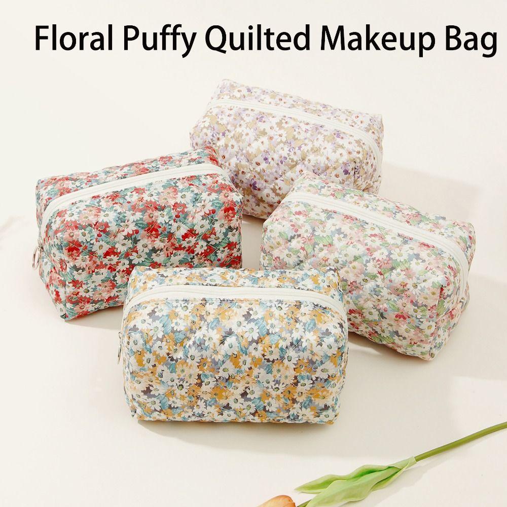 

Косметичка Большая дорожная косметичка с цветочным принтом Сумка для туалетных принадлежностей для женщин и девочек