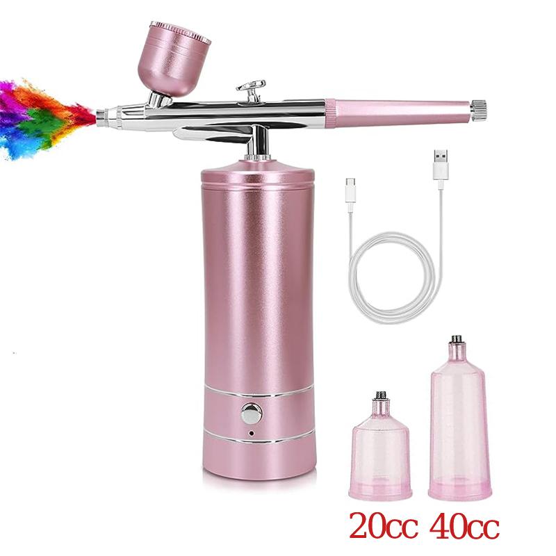 Airbrush Nail With Compressor Portable Air Brush Nails Compressor For Nails Cake Painting Crafts Air Brush Kit Nails Spray