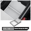 Armrest Storage Box For Tesla Model Y Juniper Standard 2025 2026 Center Console Bottom Organizer Tray Silicone Pad Accessories
