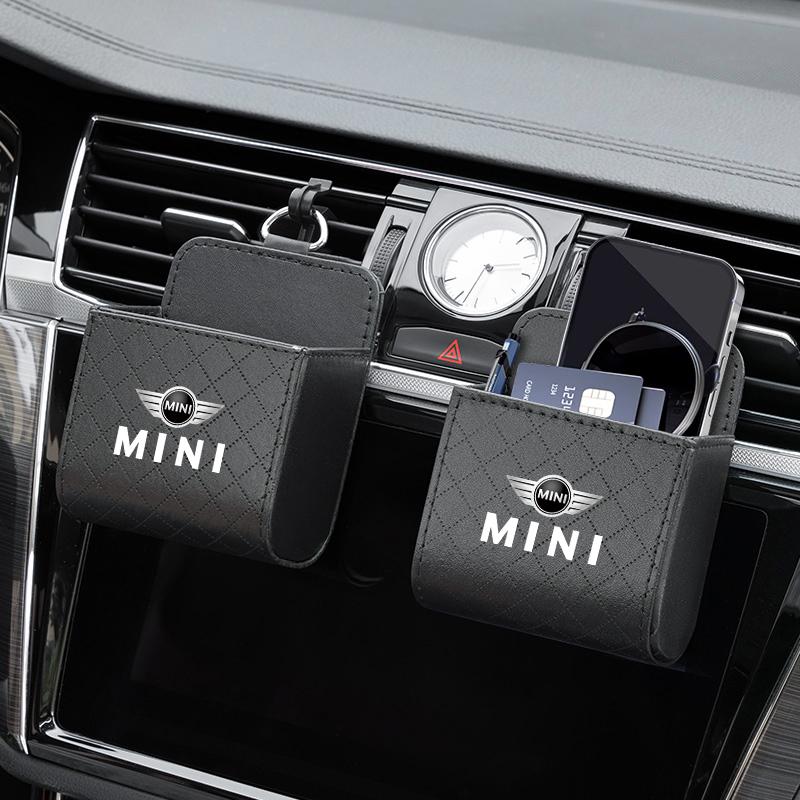 Car Interior Air Vent Storage Box Lipstick Card Sundries Bag For Mini Cooper JCW R56 R50 F54 F55 F56 F57 F60 R52 R53 R55 R57 R58