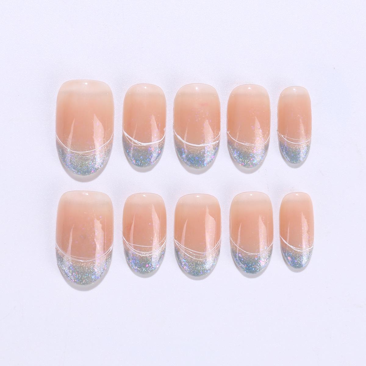 Handmade French Butterfly Cat Eye Nail Art Stickers - Removable and Wearable