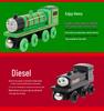 Magnetic Thomas the Tank Engine Wooden Train Set with Cake Party Decorations