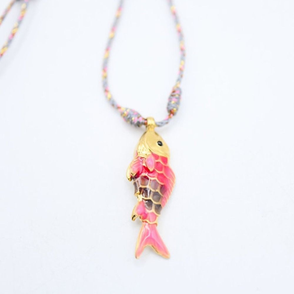 Stainless Steel Colorful Rope Necklace Trendy Neck Accessories New Fashion Jewelry  Beach Party