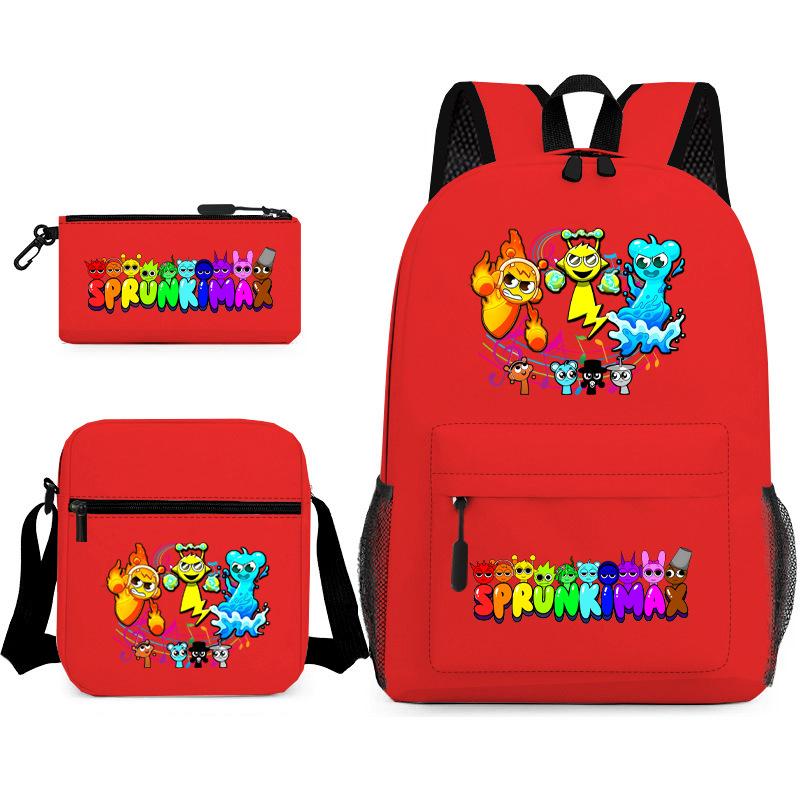 Rhythm Box Peripheral Elementary School Bag Starry Sky Backpack Three-piece Set