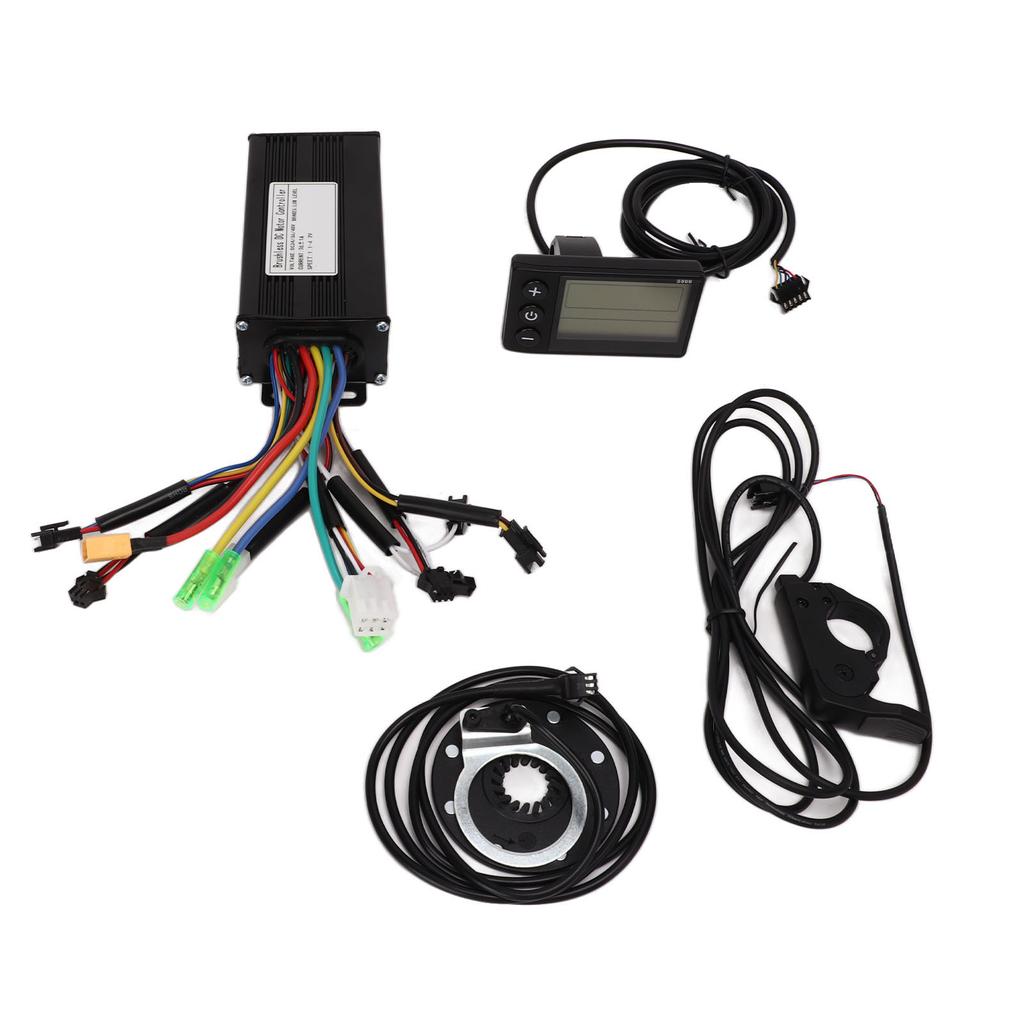 Electric Bike Conversion Kit 3 Modes Sine Wave 9 Tube Controller 8 Magnetic Power Assist Sensor Kit 24V 36V 48V