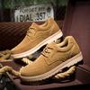 Spring and Autumn Men's Low Top British Trendy Shoes Logging Shoes Fashion Casual Shoes Tooling Suede Leather Men's Shoes