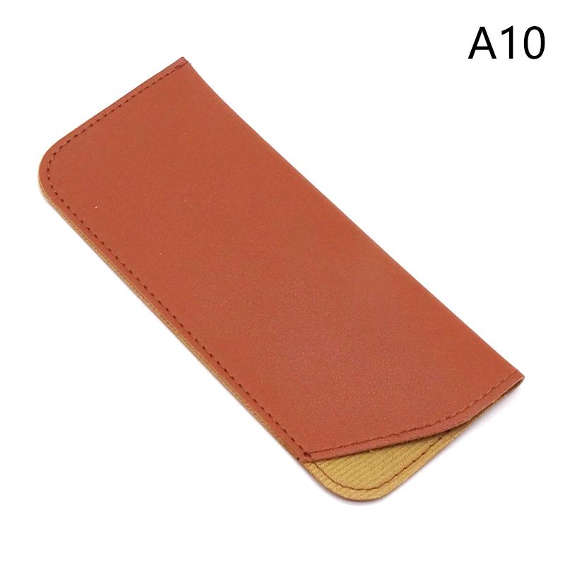 Simple Soft Leather Sunglasses Bag For Women Men Waterproof Reading Glasses Case Dust Storage Bag Eyewear Pocket Accessory