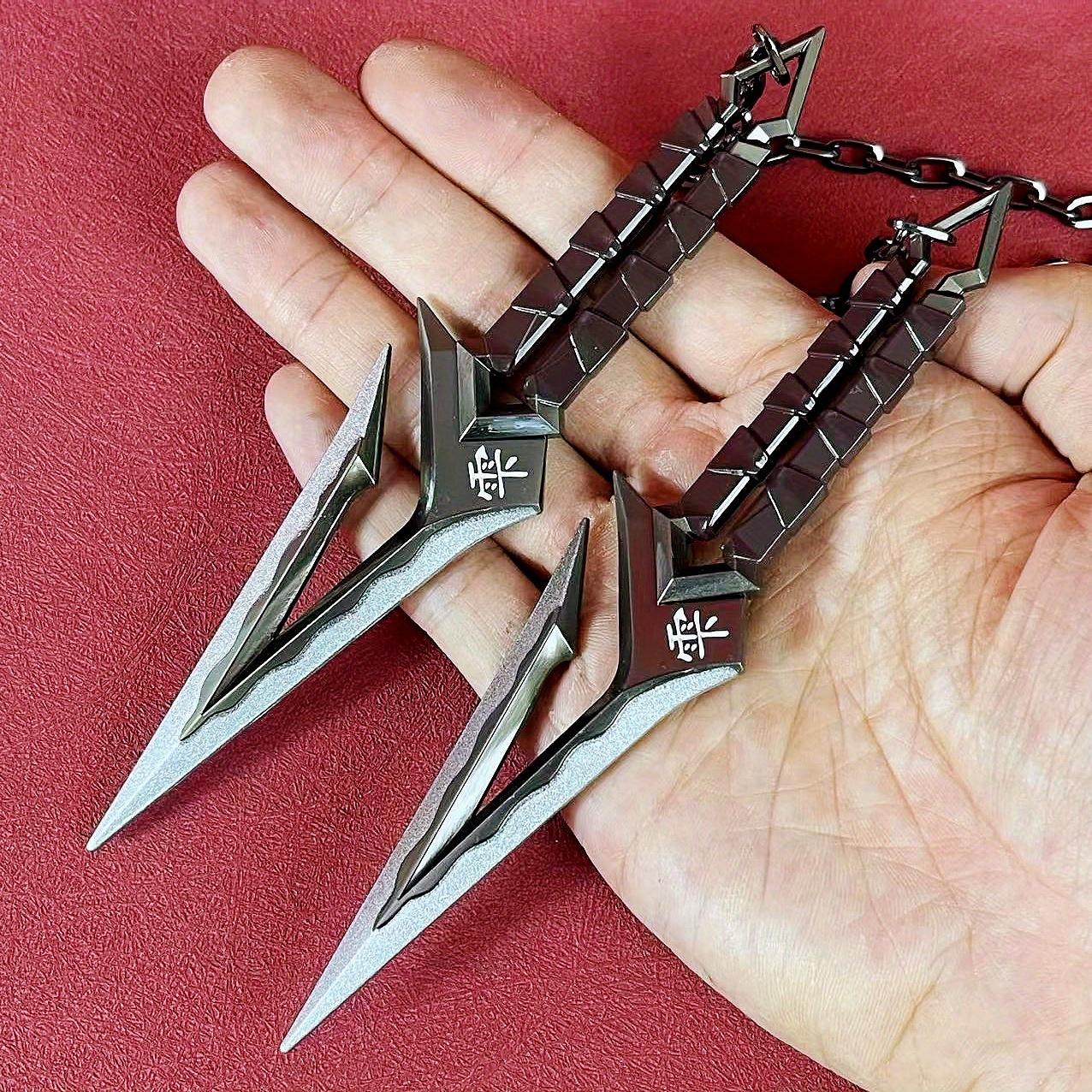 

6.3-дюймовая катана Valorant, аниме-косплей, кунай, металлический сюрикен, нож, меч, в натуральную величину, японская катана, оригинальная самурайская сабля, игрушка коричневый