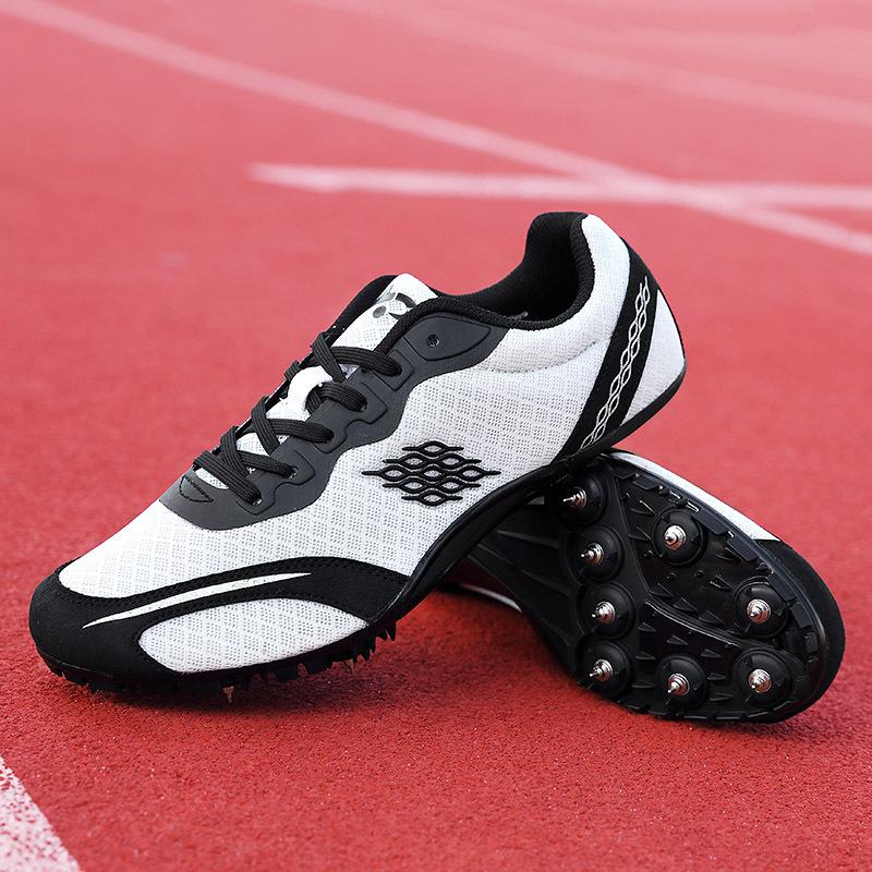 New Professional Track and Field Shoes for Boys and Girls, Youth Running Standing Long Jump Hurdle Jump High Jump Running Spikes, Physical Testing 