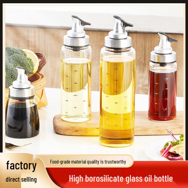 Dorian Glass Oil & Vinegar Dispenser Bottles