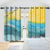 Abstraktes Aquarellmuster Vorhänge Bedruckter Vorhang Wohnzimmer Schlafzimmer Modernes Zuhause Fensterbehänge Künstlerisch Lichtblockierend Polyester Tolle Behandlung