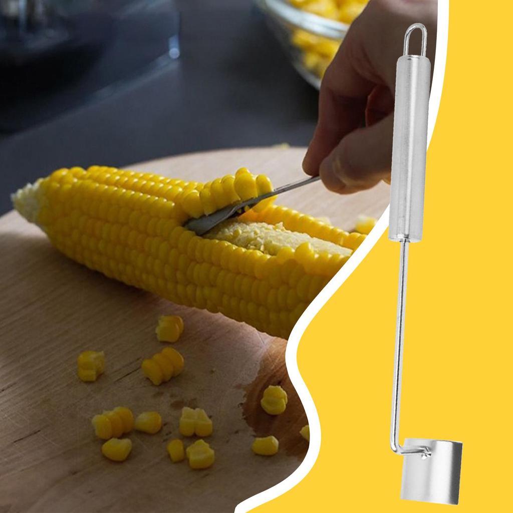 Corn Cob Stripper Stainless Steel Ergonomic Remover 2pieces Corn On The Cob Peeler For Kitchen Vegetable Sweet Salad Home Prep