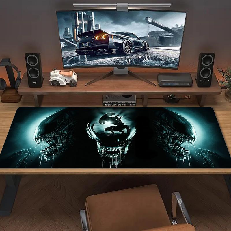 Alien Hunter Lace Solid Color Mouse Pad Large Gaming Table Cushion Non-slip Laptop Tablet Big Mousepad XXL Mat Mini PC Playmat With Lock edge