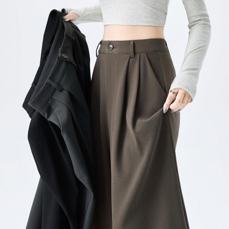 Women's High-Waisted Gray Cropped Pants - Flattering and Slimming for Spring/Summer 2026